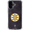 NHL Boston Bruins Distressed iPhone 16 Clear Case